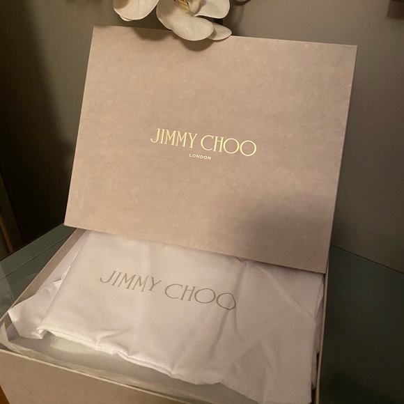 🌻HP🌻 Jimmy Choo 100mm Saoni T-Strap Zip Pump Black 9.5 - Picture 12 of 16